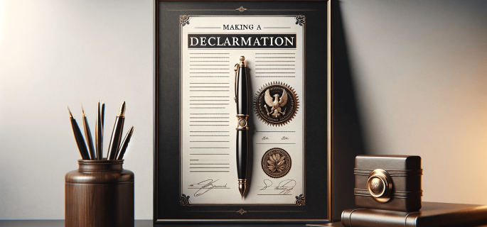 声明书（Declaration Letter）附加证明书